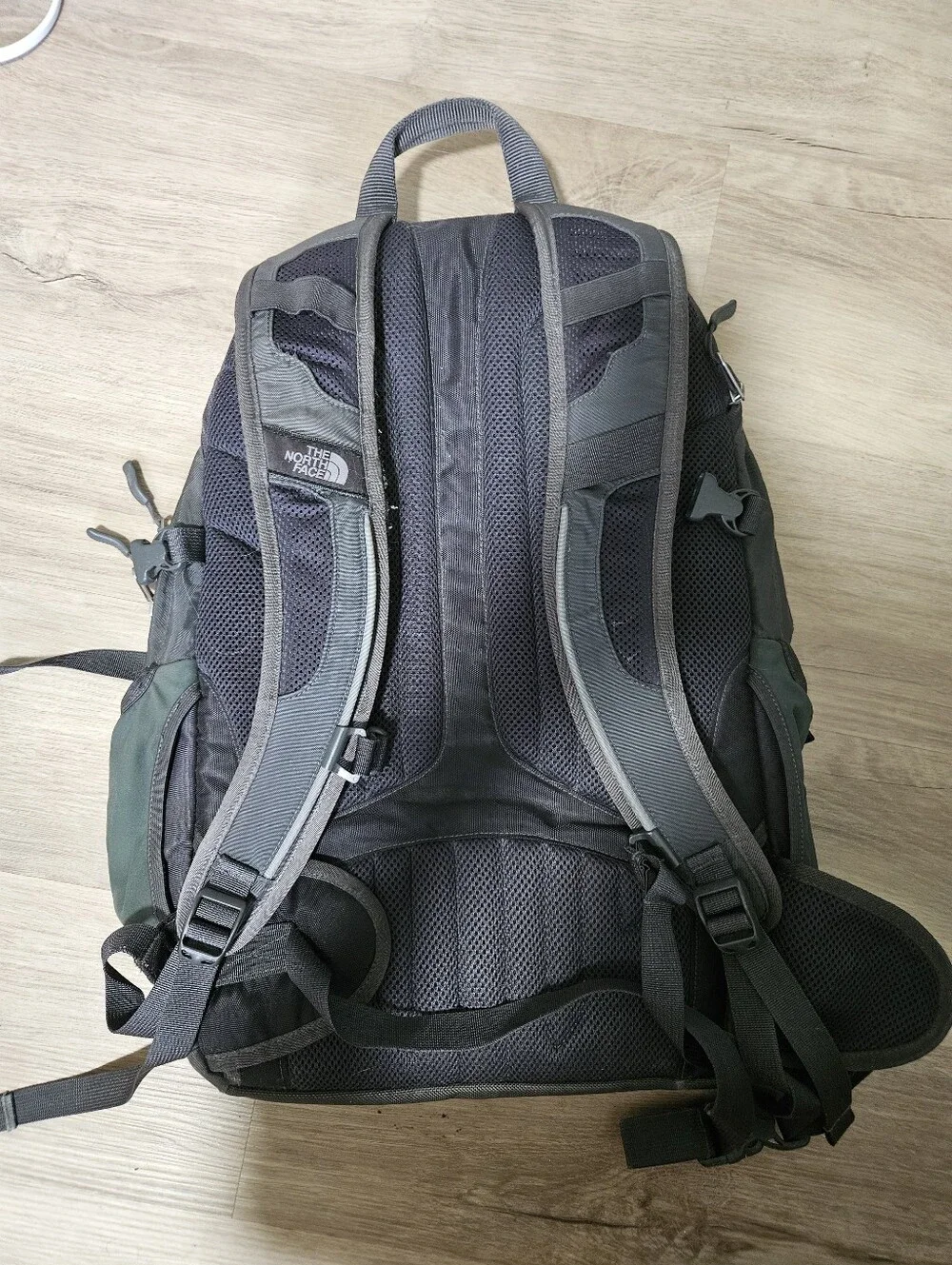 The North Face Surge Backpack Gray Black Laptop Travel School Bag